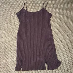 Shien never worn ribbed brown dress
